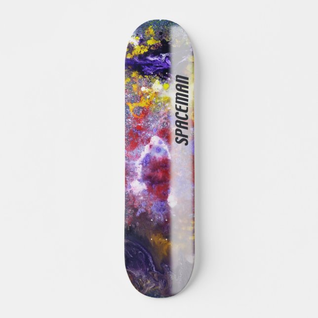 Spaceman Longboard Skateboard Bräda 19,5 Cm (Framsida)