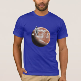Spaceman med lite-hunden t-shirt