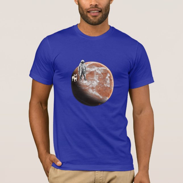 Spaceman med lite-hunden t-shirt (Framsida)