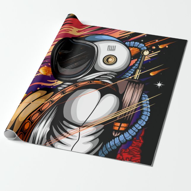 Spaceman Presentpapper (Utrullad)