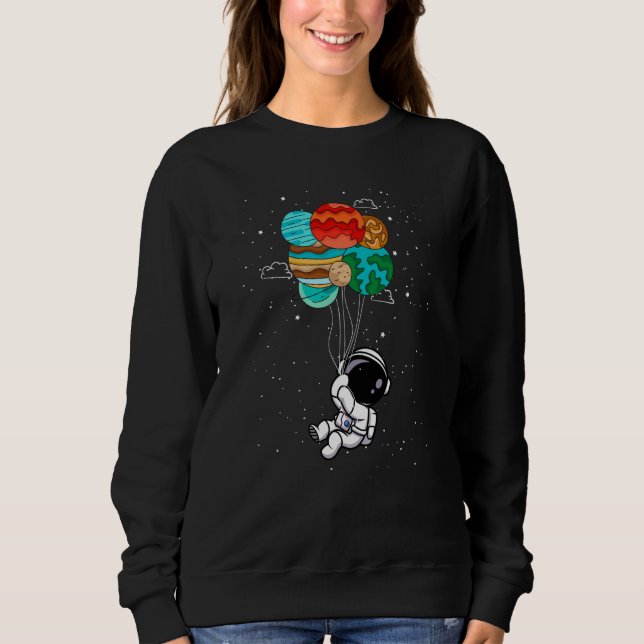Spaceman  Space Astronaut Solar System Girls Boys T Shirt (Framsida)