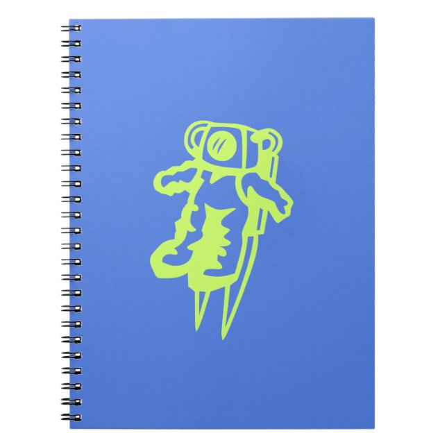 Spaceman Spiral Photo Notebook Anteckningsbok (Framsidan)