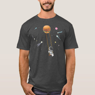 Spaceman sveper på en Burger, Planets Cheeseburger T Shirt