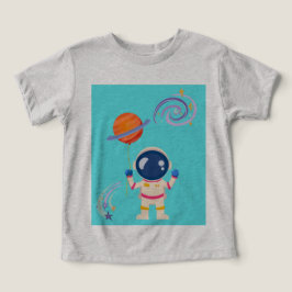 Spaceman tecknad äventyr. t shirt