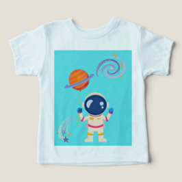 Spaceman tecknad äventyr. t shirt