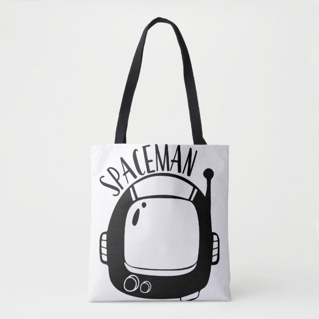 Spaceman Vintage Tygkasse (Framsida)