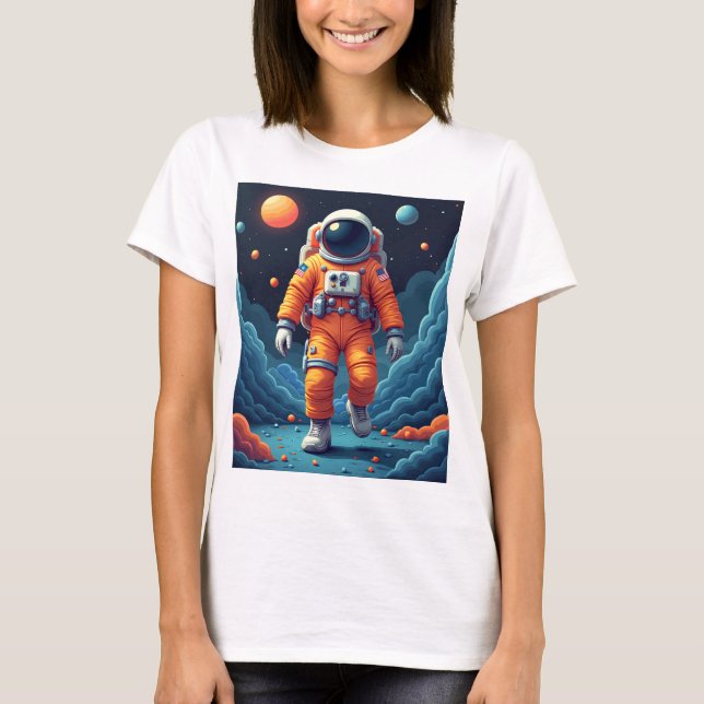 Spaceman Womens T-Shirt (Framsida)