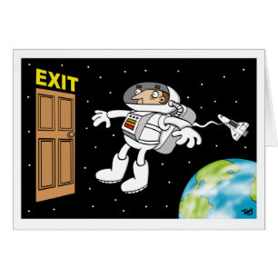 Spacemankort Hälsningskort