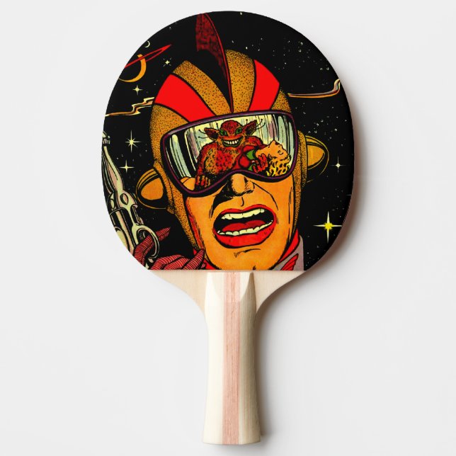 SpacemanSci-Fi tecknad Pingisracket (Framsidan)