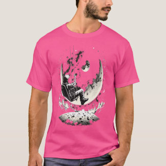Spacemastronomi för rymdastronaut Måne Star T Shirt
