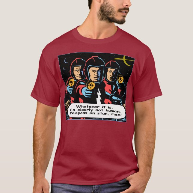 Spacemenskjorta Tee Shirt (Framsida)