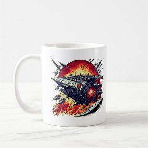 Spaceship Äventyr Kaffemugg