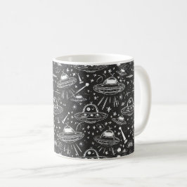 Spaceship Mönster Kaffemugg