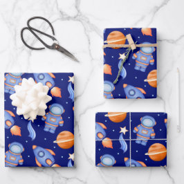 Spaceship & Planets Boys Birthday Astronaut