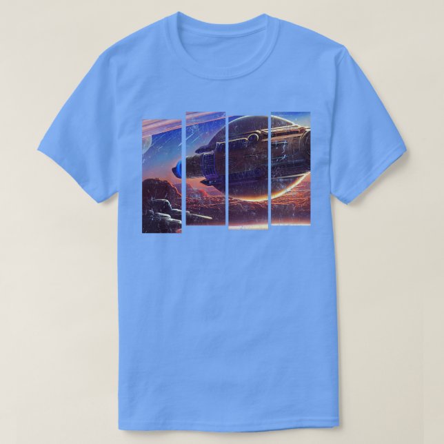 Spaceship SciFi T Shirt (Design framsida)
