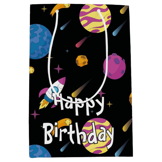 Spaceship Traveling Galaxy Mönster (Framsidan)