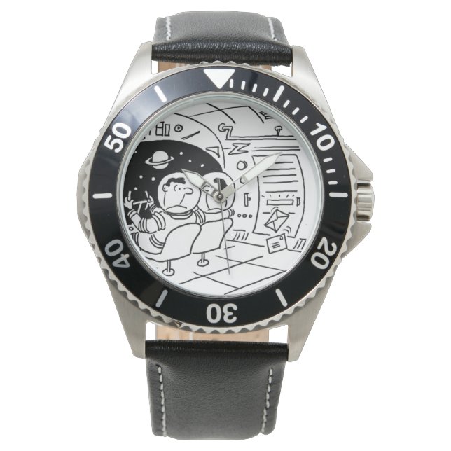 Spaceship Wristwatch Armbandsur (Framsida)