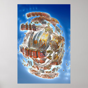 Spaceshiv-upplösning Poster