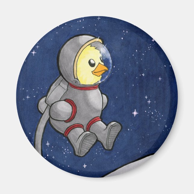 Spacewalk Chickie magnet (Framsidan)