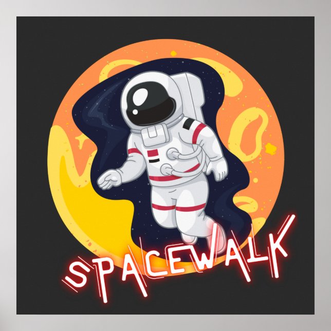 SPACEWALK - SPACE ASTRONAUT POSTER (Framsidan)