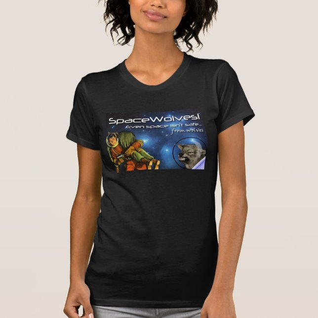 SpaceWolves!: Skjortan T-shirt (Framsida)