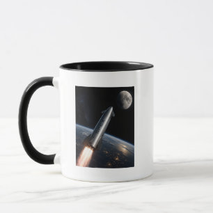 SpaceX Starship-uppskjutning Återanvändbar raket Mugg