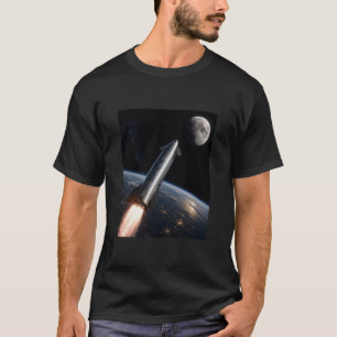 SpaceX Starship-uppskjutning Återanvändbar raket T Shirt