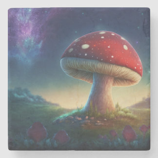 Spacey Amanita Muscaria Stone Underlägg