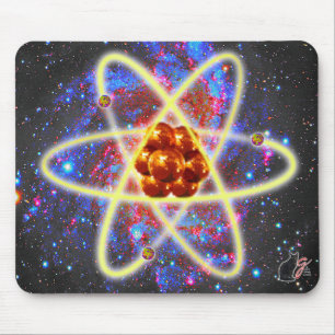 Spacey Atomic Mouse Pad Musmatta