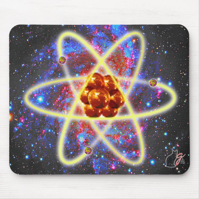 Spacey Atomic Mouse Pad Musmatta (Framsidan)