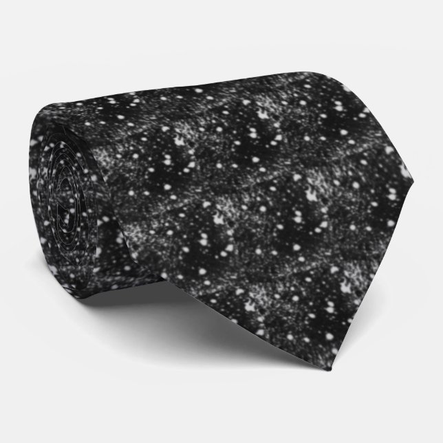 Spacey Gray Splatter On Black Repeat Pattern  Slips (Rullad)