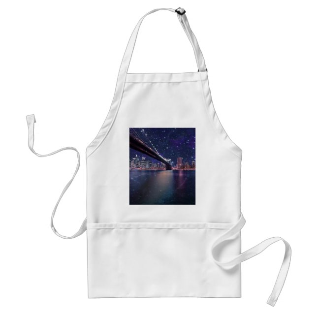 Spacey Manhattan Skyline Förkläde (Framsidan)
