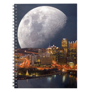 Spacey Pittsburgh Anteckningsbok Med Spiral