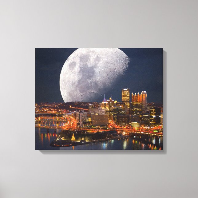 Spacey Pittsburgh Canvastryck (Framsida)