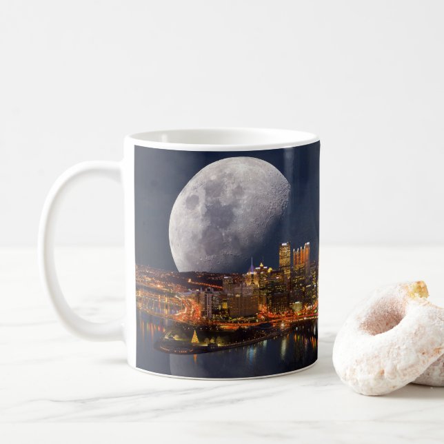 Spacey Pittsburgh Kaffemugg (Med munk)