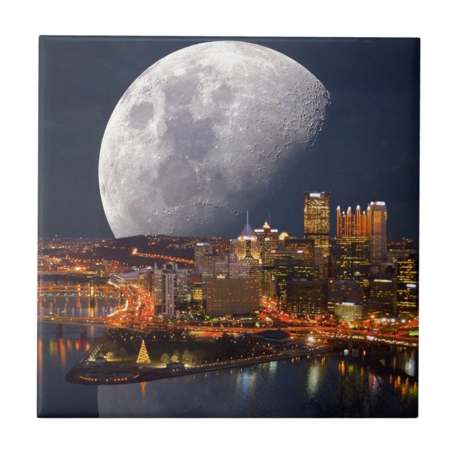 Spacey Pittsburgh Kakelplatta (Framsidan)