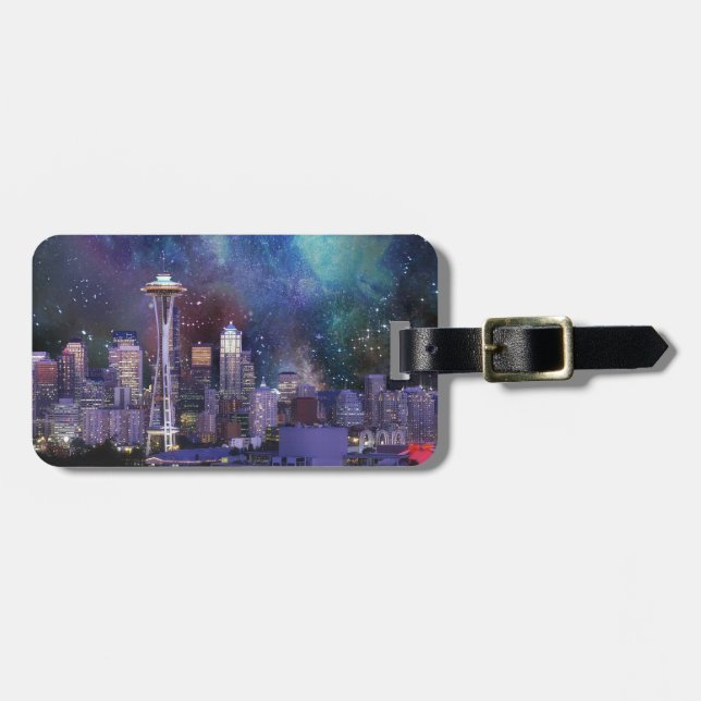 Spacey Seattle Bagagebricka (Horisontell Framsida)