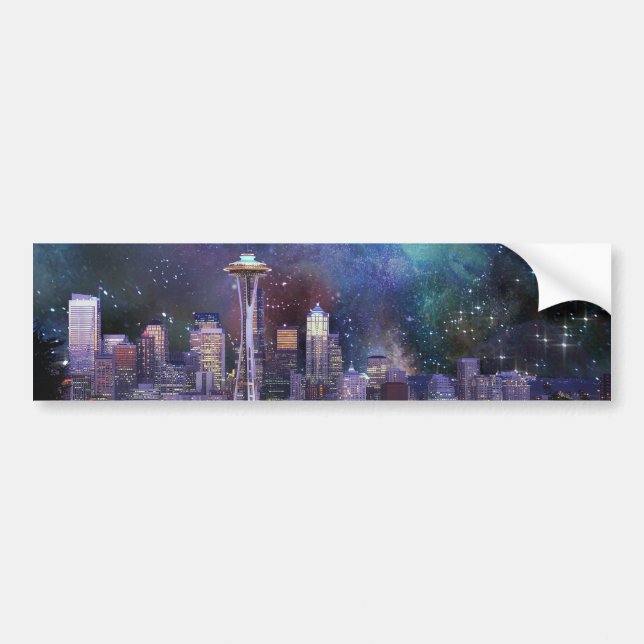 Spacey Seattle Bildekal (Framsidan)