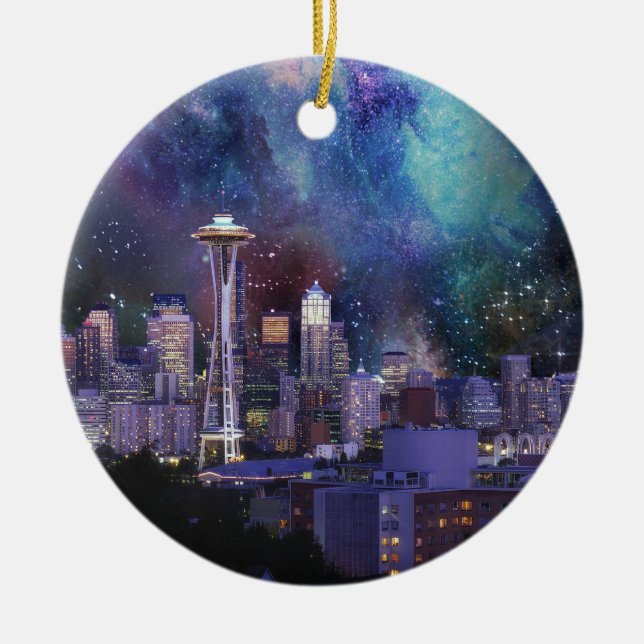 Spacey Seattle Julgransprydnad Keramik (Framsidan)