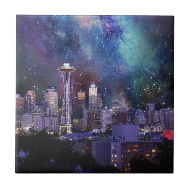 Spacey Seattle Kakelplatta (Framsidan)