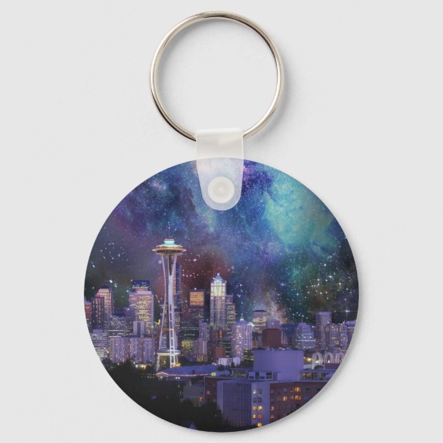 Spacey Seattle Keychain Nyckelring (Framsida)