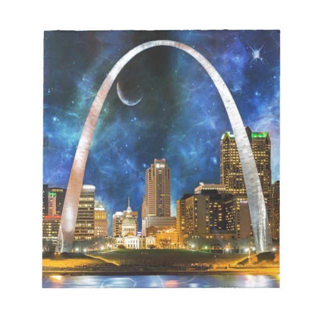 Spacey St. Louis Skyline Anteckningsblock (Framsida)