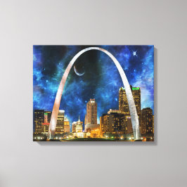 Spacey St. Louis Skyline Canvastryck