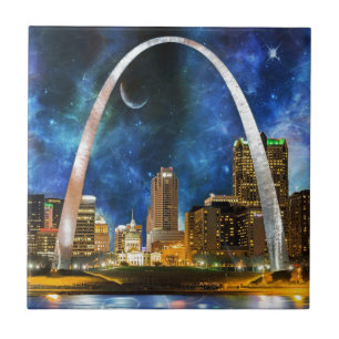 Spacey St. Louis Skyline Kakelplatta