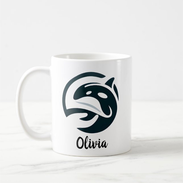 Späckhuggar kärlek kaffemugg (Vänster)