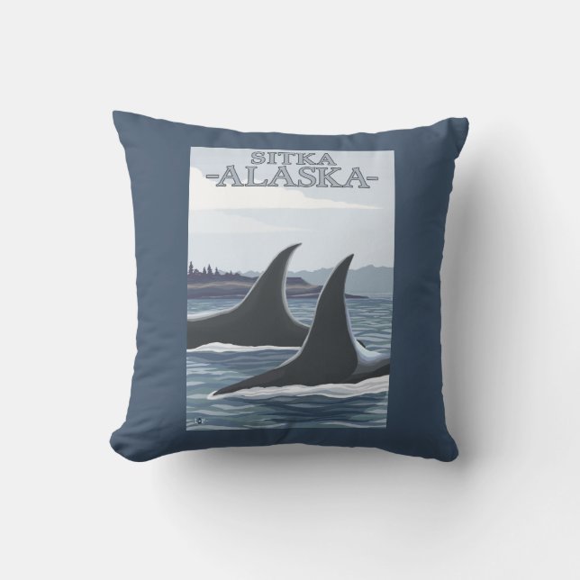 Späckhuggare #1 - Sitka, Alaska Kudde (Framsida)