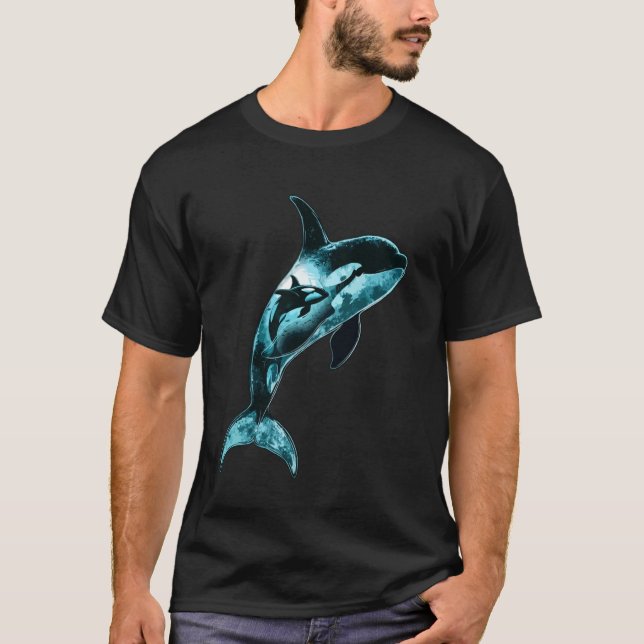 Späckhuggare Älskare Konst Design Vacker Späckhugg T Shirt (Framsida)