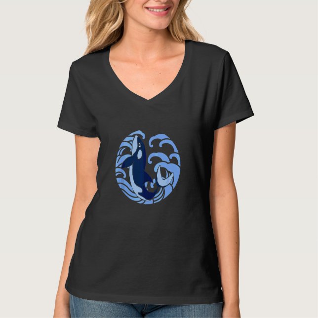 Späckhuggare Djur Havsdjur Orca Tank Top T Shirt (Framsida)