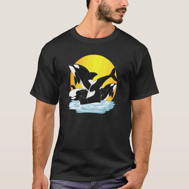 Späckhuggare Havsdjur  Killer Whale Swea T Shirt (Framsida)