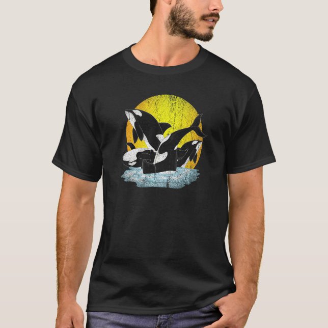 Späckhuggare  Havsdjur Orca T Shirt (Framsida)